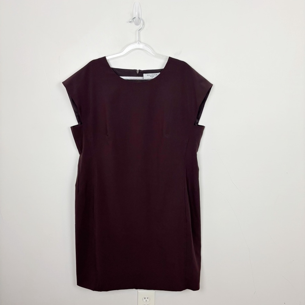 MM LaFleur The Maaza Travel Dress - OrigamiTech Cool Charcoal Size 14